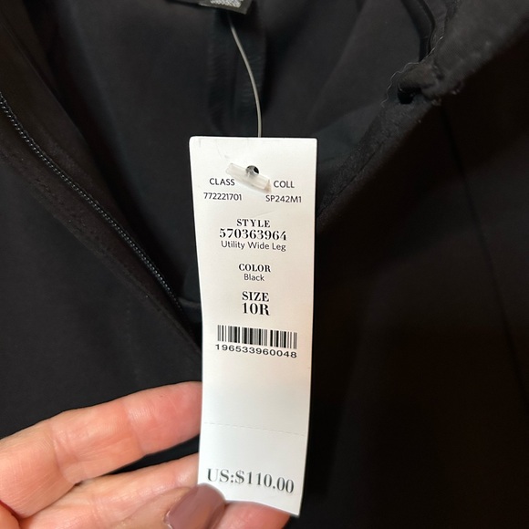 White House Black Market Black Wide-Leg Trousers - Picture 5 of 8